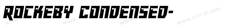 Rockeby Condensed字体转换